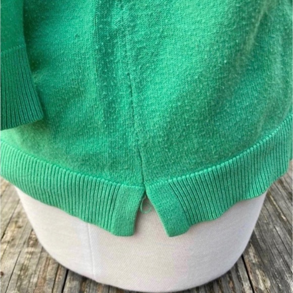 525 AMERICA GREEN VNECK SWEATER WOMENS XXL - Picture 3 of 6